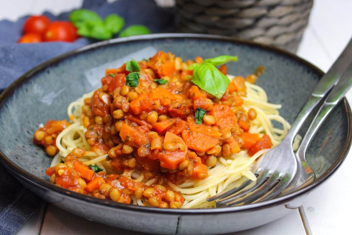 Linsen Bolognese vegan | kitchensplace