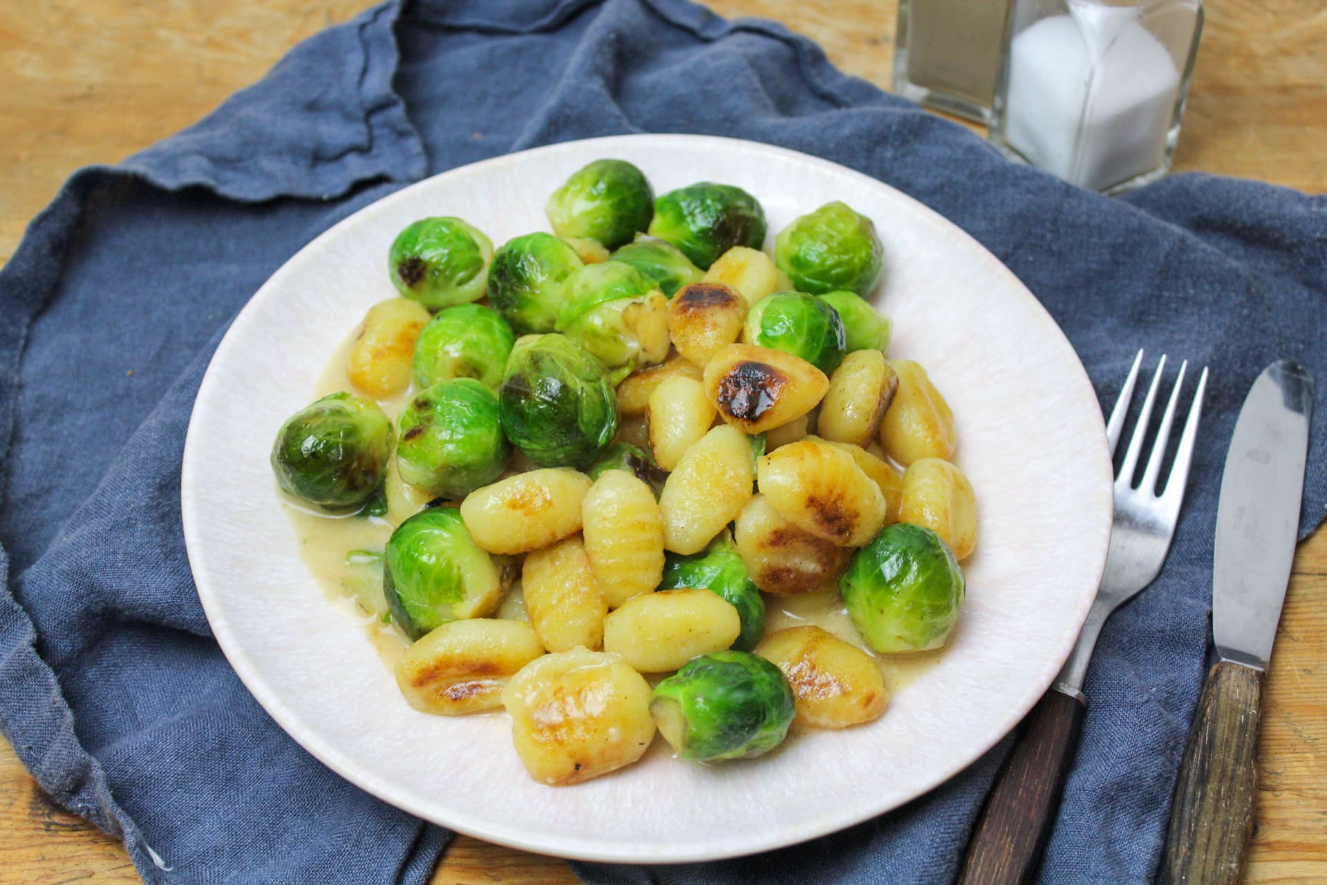 Gnocchi with Brussels sprouts kitchensplace